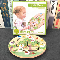 Fruit Maze & Assemble Wooden Puzzle Set